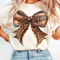Coquette Football Bow Retro Fall Sport Game Day - Adult & Kids T-Shirts, Sweatshirts & Hoodies apparel design preview 1