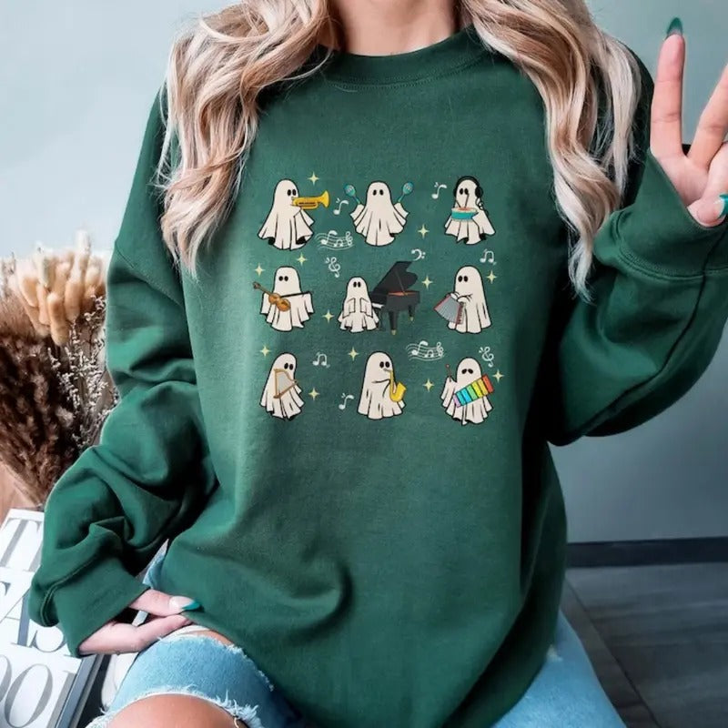 Coquette Music Teacher Halloween Education School - Adult & Kids T-Shirts, Sweatshirts & Hoodies apparel design preview 1