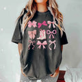 Coquette Western Cowgirl Shir T Pink Bow Cowboy Boots - Adult & Kids T-Shirts, Sweatshirts & Hoodies apparel design preview 1