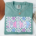 Coquette Teacher Preppy Floral Cute Pastel Back - Adult & Kids T-Shirts, Sweatshirts & Hoodies apparel design preview 1