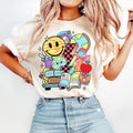 Coquette Teacher Pencil Bow Teach Love Inspire Back - Adult & Kids T-Shirts, Sweatshirts & Hoodies apparel design preview 1