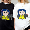 Coraline Black Cat Horror Movies Character Halloween - Adult & Kids T-Shirts, Sweatshirts & Hoodies apparel design preview 1