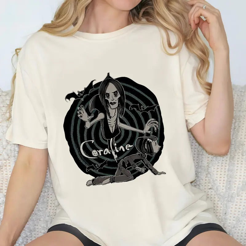 Coraline Beldam Horror Movies Character Halloween - Adult & Kids T-Shirts, Sweatshirts & Hoodies apparel design preview 1