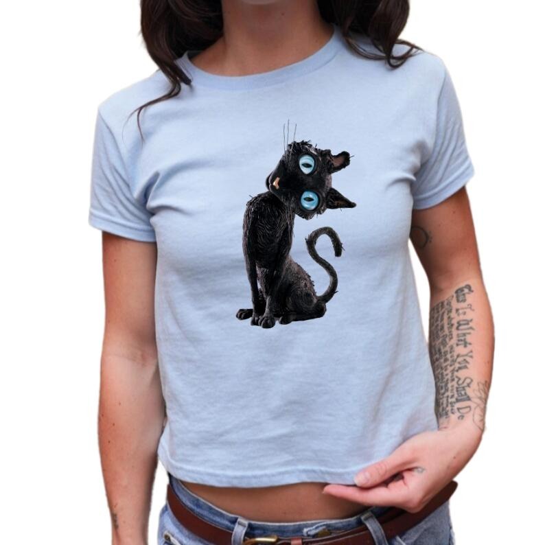 Coraline Black Cat Baby Retro Movie Tops Cute Film - Adult & Kids T-Shirts, Sweatshirts & Hoodies apparel design preview 1