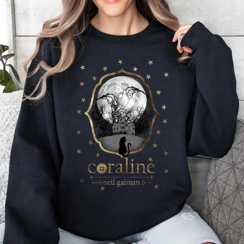 Coraline Dreaming Star Real World Another Horror - Adult & Kids T-Shirts, Sweatshirts & Hoodies apparel design preview 1