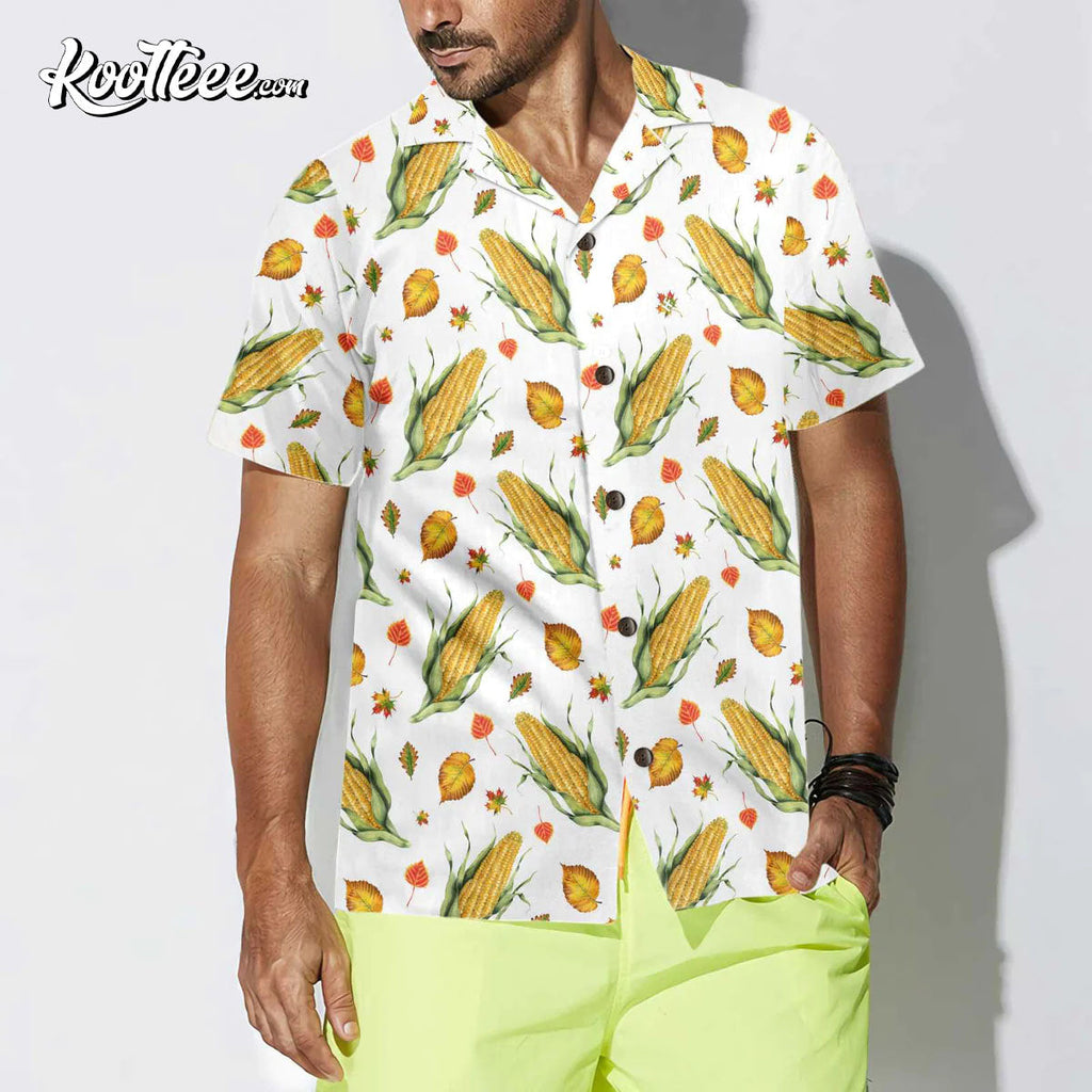 Corns And Leaves Corn On The Cob Hawaiian - Adult & Kids T-Shirts, Sweatshirts & Hoodies apparel design preview 1