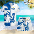 Corona Beer Coconut Tree Hawaiian And Shorts - Adult & Kids T-Shirts, Sweatshirts & Hoodies apparel design preview 1