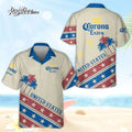 Corona Extra Aloha 4th Of July Patriotic Hawaiian - Adult & Kids T-Shirts, Sweatshirts & Hoodies apparel design preview 1
