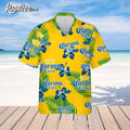 Corona Extra Beer Blue Hibiscus Flower Pattern - Adult & Kids T-Shirts, Sweatshirts & Hoodies apparel design preview 1