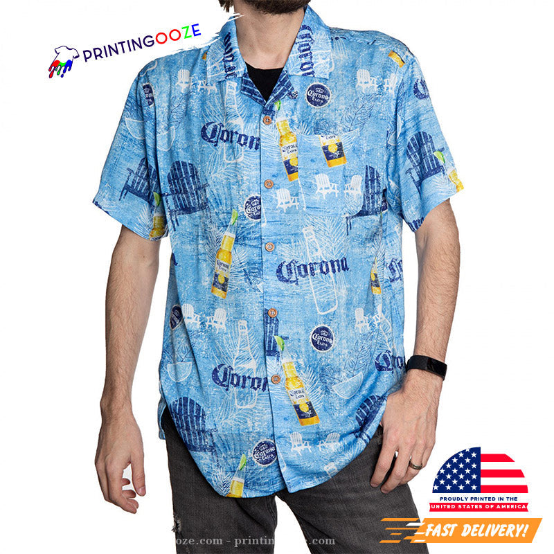 Corona Extra Blue Hawaiian - Adult & Kids T-Shirts, Sweatshirts & Hoodies apparel design preview 1