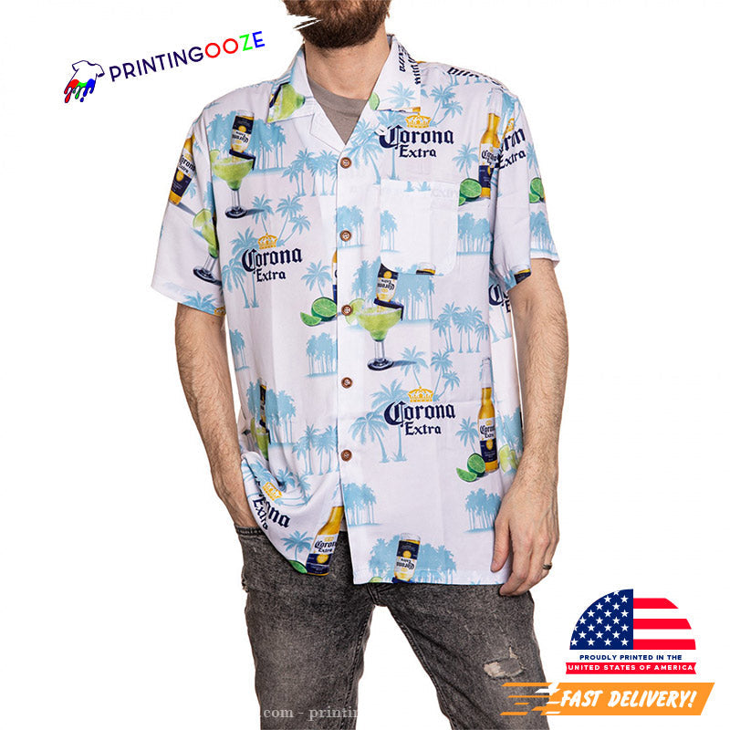 Corona Extra Cool Beer Hawaiian - Adult & Kids T-Shirts, Sweatshirts & Hoodies apparel design preview 1