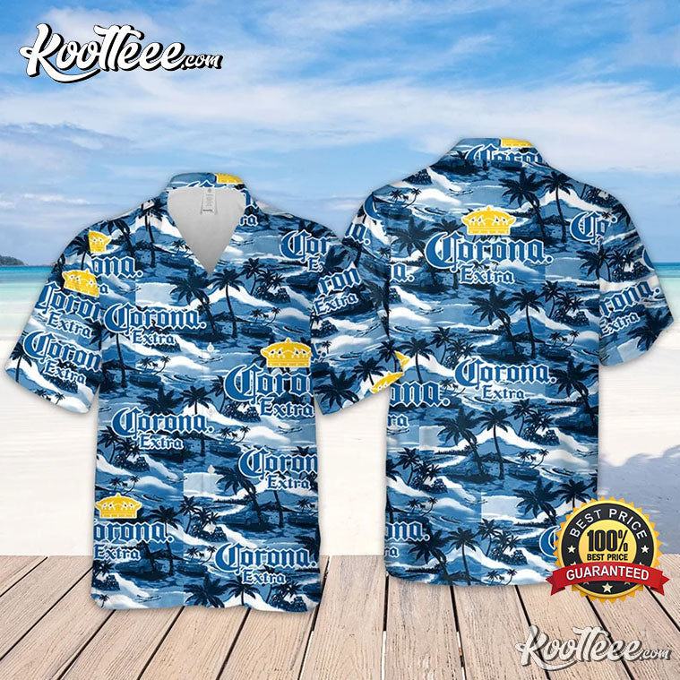 Corona Sea Island Pattern Beer Loves Hawaiian - Adult & Kids T-Shirts, Sweatshirts & Hoodies apparel design preview 1