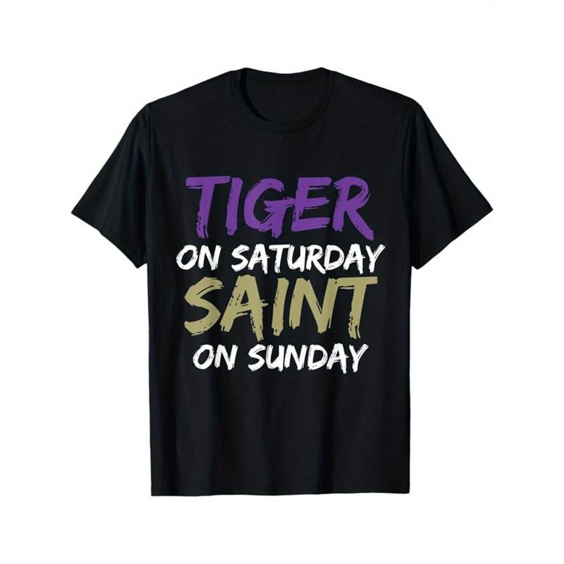 [Cotton Gamer Tiger Saturday Saint Sunday Printed - Adult & Kids T-Shirts, Sweatshirts & Hoodies apparel design preview 1