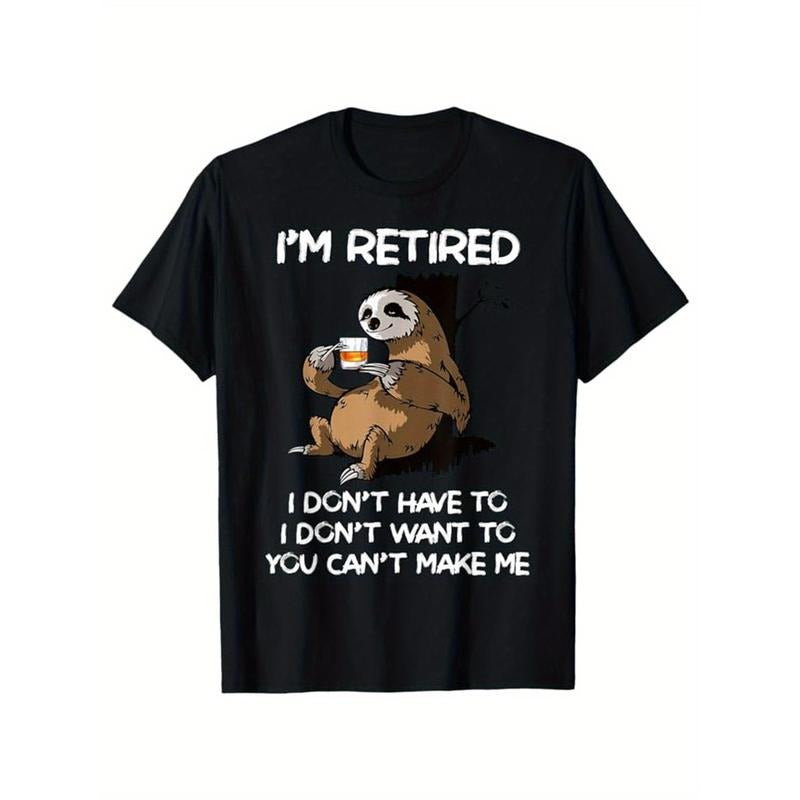 [Cotton Print 100% I'M Retired Casual Short Sleeve - Adult & Kids T-Shirts, Sweatshirts & Hoodies apparel design preview 1