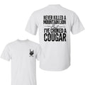 Cougar 2 Sided Custom Year Gen X Bigthree Black White - Adult & Kids T-Shirts, Sweatshirts & Hoodies apparel design preview 1