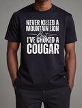 Cougar Gildan Soft Bigthree Black White Top - Adult & Kids T-Shirts, Sweatshirts & Hoodies apparel design preview 1