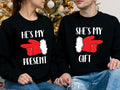 Couples Party She'S My He'S Present Husband Wife - Adult & Kids T-Shirts, Sweatshirts & Hoodies apparel design preview 1