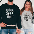 Couples Halloween I'M His Ghoul Her Boo Matching - Adult & Kids T-Shirts, Sweatshirts & Hoodies apparel design preview 1