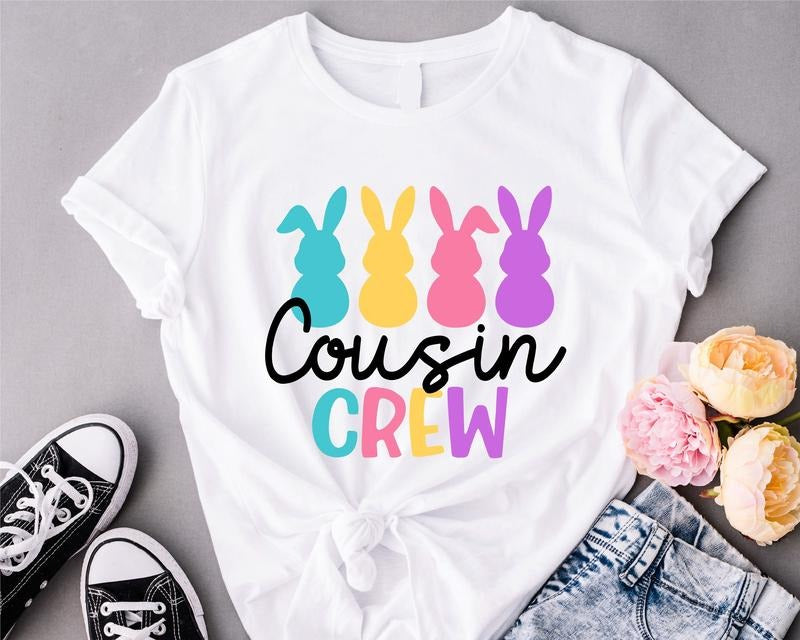 Cousin Crew Easter Matching Cousins Squad Family - Adult & Kids T-Shirts, Sweatshirts & Hoodies apparel design preview 1