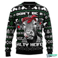 Cow Heifer 3D Ugly Christmas Sweater - Holiday Gift product image