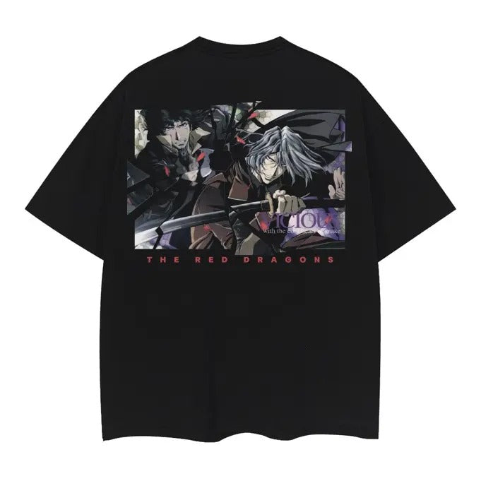 Cowboy Bebop "Red Dragon" Heavyweight Vintage 100% - Adult & Kids T-Shirts, Sweatshirts & Hoodies apparel design preview 1