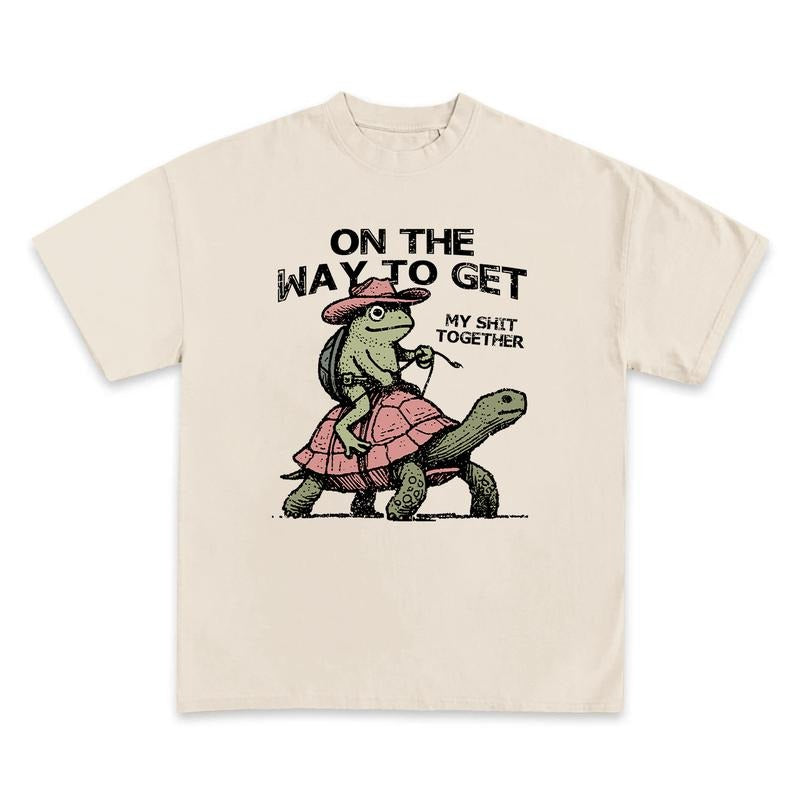 Cowboy Frog Funny Way Get My Life Together Western - Adult & Kids T-Shirts, Sweatshirts & Hoodies apparel design preview 1