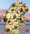 Cowboy Hawaiian Aloha Summer Beach Button Up And - Adult & Kids T-Shirts, Sweatshirts & Hoodies apparel design preview 1