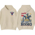 Cowboy Rodeo Vintage 2 Sided Retro Washed Tops 90s - Adult & Kids T-Shirts, Sweatshirts & Hoodies apparel design preview 1