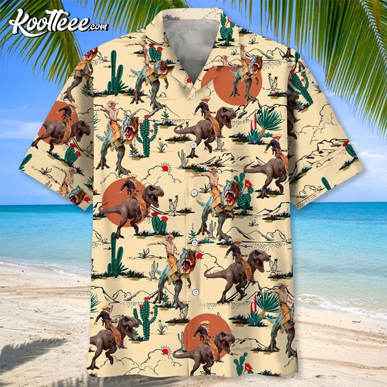Cowboys And Dinosaurs Desert Hawaiian - Adult & Kids T-Shirts, Sweatshirts & Hoodies apparel design preview 1