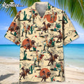 Cowboys And Dinosaurs Desert Hawaiian - Adult & Kids T-Shirts, Sweatshirts & Hoodies apparel design preview 1