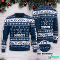 Cowboys All Over Print 3D 3D Christmas Sweater - Holiday Gift product image