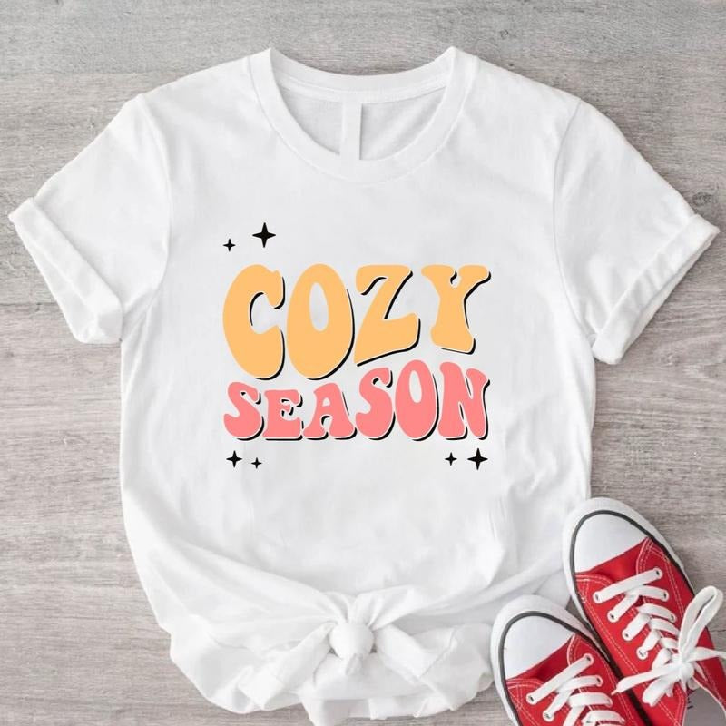 Cozy Season Thanksgiving Retro Fall Lover Weather - Adult & Kids T-Shirts, Sweatshirts & Hoodies apparel design preview 1