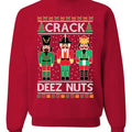 Crack Deez Nuts Meme Merry Ugly Funny - Adult & Kids T-Shirts, Sweatshirts & Hoodies apparel design preview 1