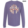 Crazy Colorful Monogram Comfort Colors 'NLB' - Adult & Kids T-Shirts, Sweatshirts & Hoodies apparel design preview 1