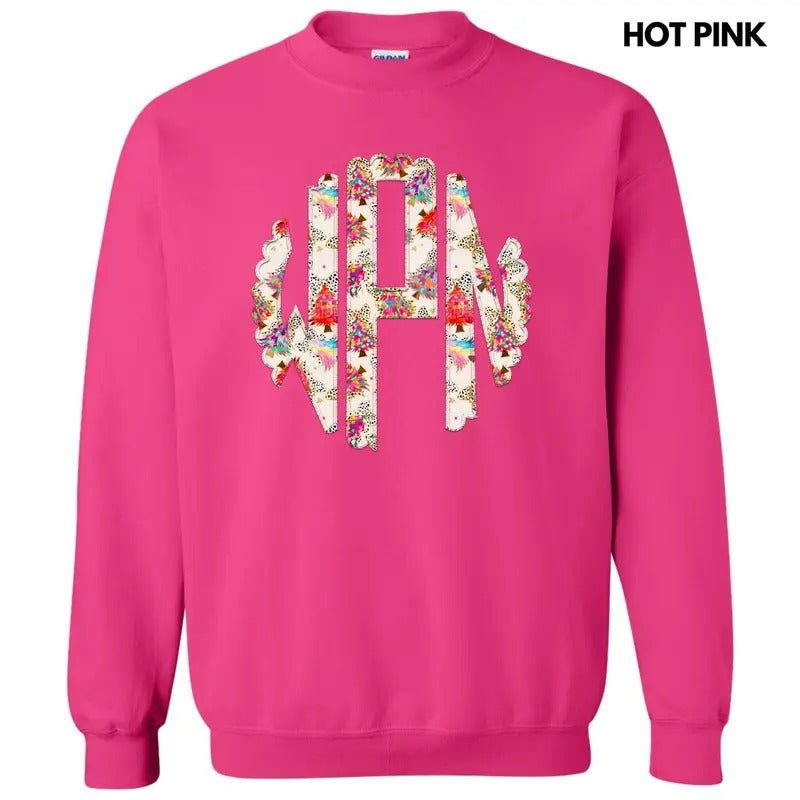 Crazy Colorful Monogram 'NLB' - Adult & Kids T-Shirts, Sweatshirts & Hoodies apparel design preview 1