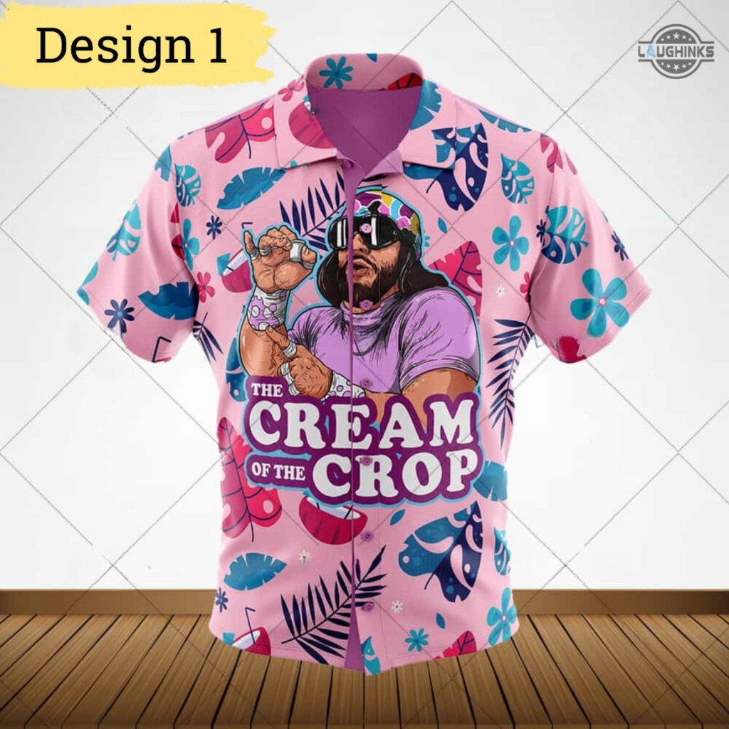 Cream Of The Crop Hawaiian And Shorts Macho Man Randy - Adult & Kids T-Shirts, Sweatshirts & Hoodies apparel design preview 1