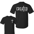 Created Purpose Faith Bible Quotes Christian Him Her - Adult & Kids T-Shirts, Sweatshirts & Hoodies apparel design preview 1