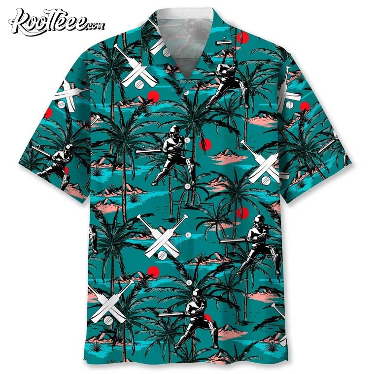 Cricket Vintage Trendy Hawaiian - Adult & Kids T-Shirts, Sweatshirts & Hoodies apparel design preview 1