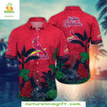 St Louis Cardinals Hawaiian Crimson Foliage MLB - Adult & Kids T-Shirts, Sweatshirts & Hoodies apparel design preview 1