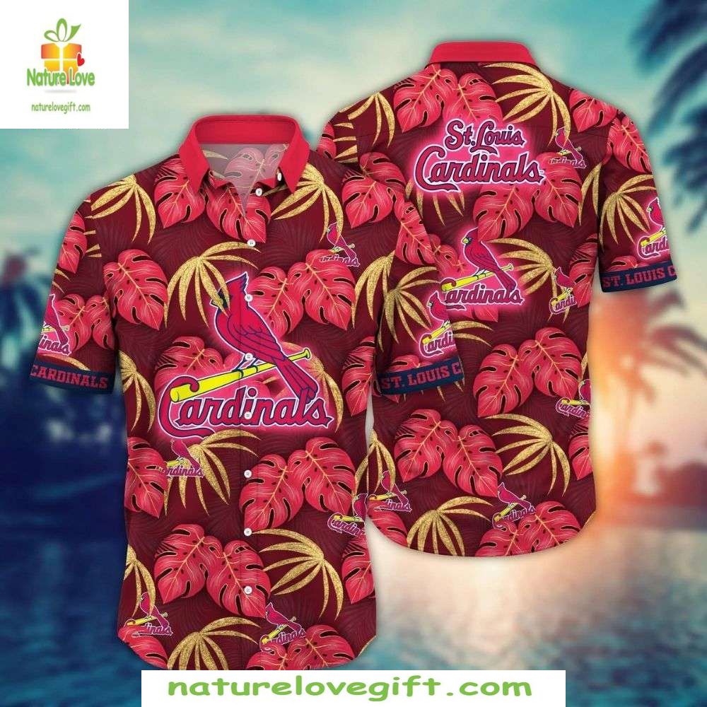 St Louis Cardinals Hawaiian MLB Baseball Aloha - Adult & Kids T-Shirts, Sweatshirts & Hoodies apparel design preview 1