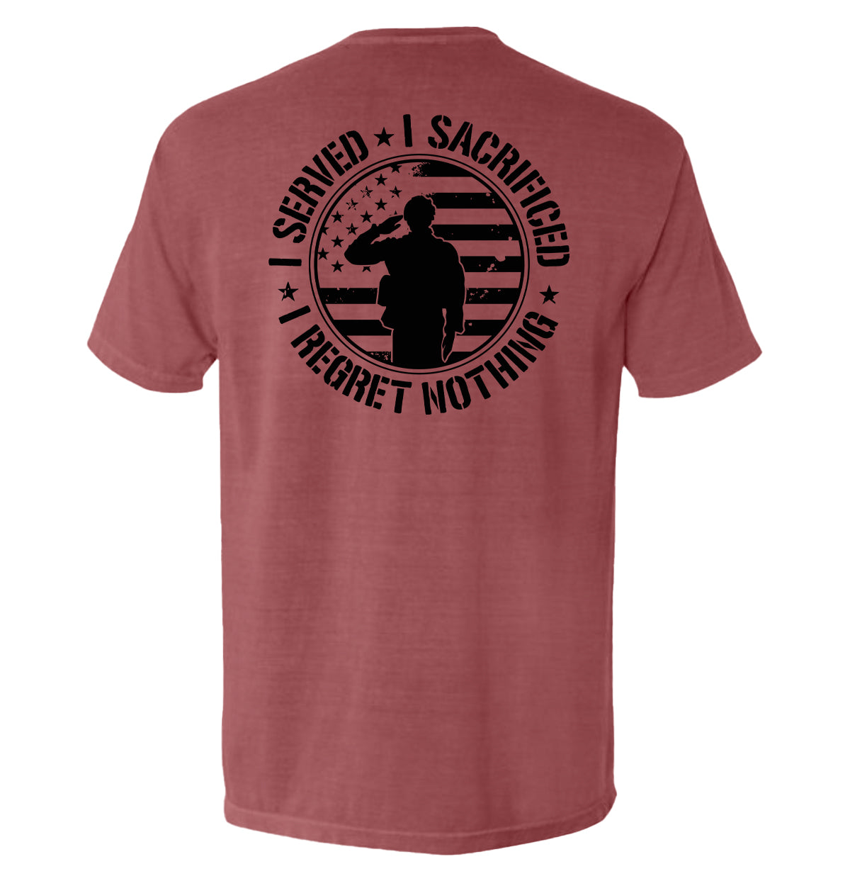 I Served Sacrificed Regret Nothing - Adult & Kids T-Shirts, Sweatshirts & Hoodies apparel design preview 1