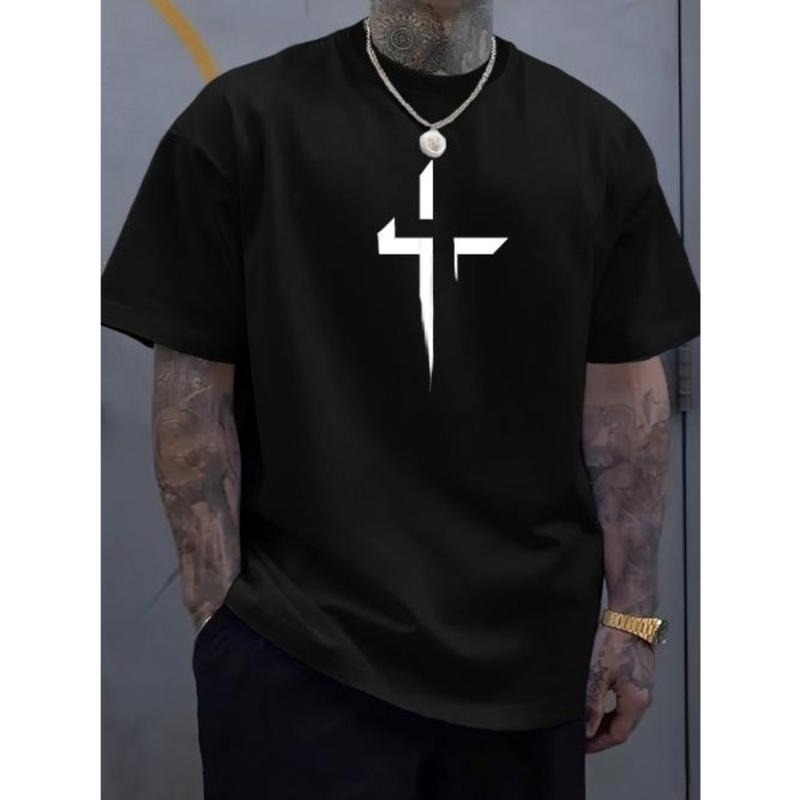 Cross Creative Print Casual Summer Crew Neck Short - Adult & Kids T-Shirts, Sweatshirts & Hoodies apparel design preview 1