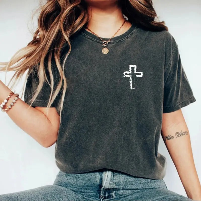 Cross Jesus Christian Religious Bible Verse - Adult & Kids T-Shirts, Sweatshirts & Hoodies apparel design preview 1