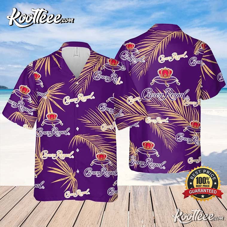 Crown Royal Whiskey Palm Leaves Pattern Hawaiian - Adult & Kids T-Shirts, Sweatshirts & Hoodies apparel design preview 1