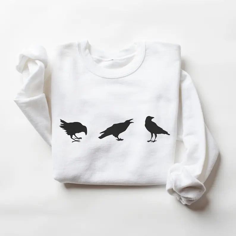 Crows Gothic Raven Dark Academia Crow Lover Casual - Adult & Kids T-Shirts, Sweatshirts & Hoodies apparel design preview 1