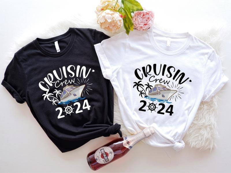 Cruising Crew 2024 Matching Family Vacation Friends - Adult & Kids T-Shirts, Sweatshirts & Hoodies apparel design preview 1