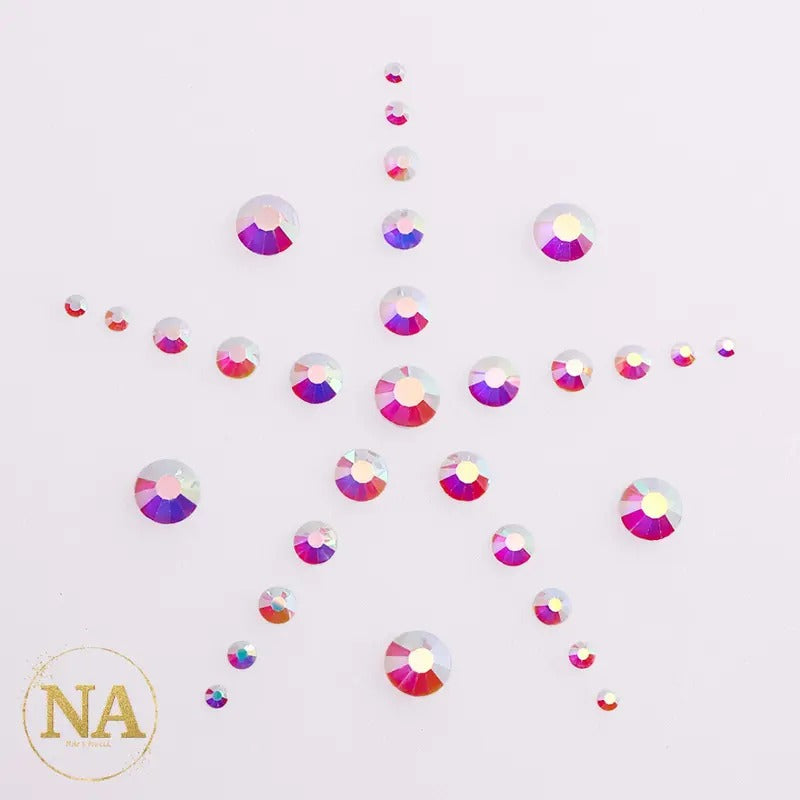 Crystal AB Unfoiled Rhinestone Scoops - Adult & Kids T-Shirts, Sweatshirts & Hoodies apparel design preview 1