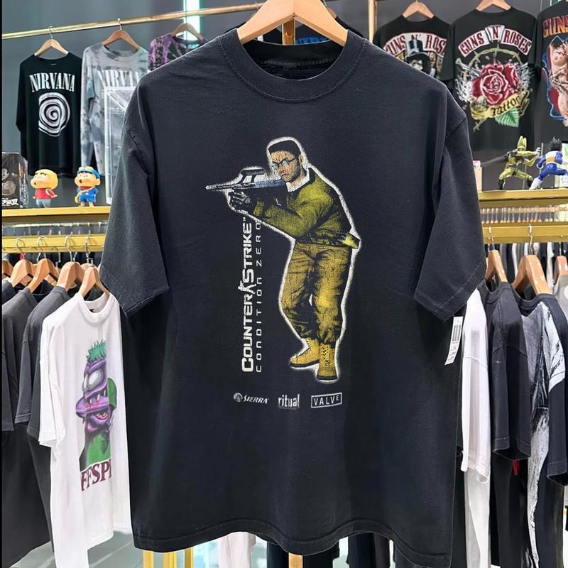 Cs Condition Zero 2004 Promo Vintage Black Him Her - Adult & Kids T-Shirts, Sweatshirts & Hoodies apparel design preview 1