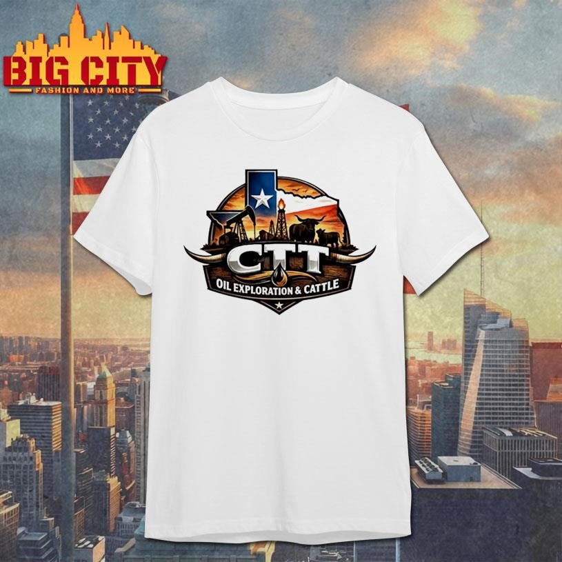 Ctt Oil Exploration And Cattle Graphic - Adult & Kids T-Shirts, Sweatshirts & Hoodies apparel design preview 1