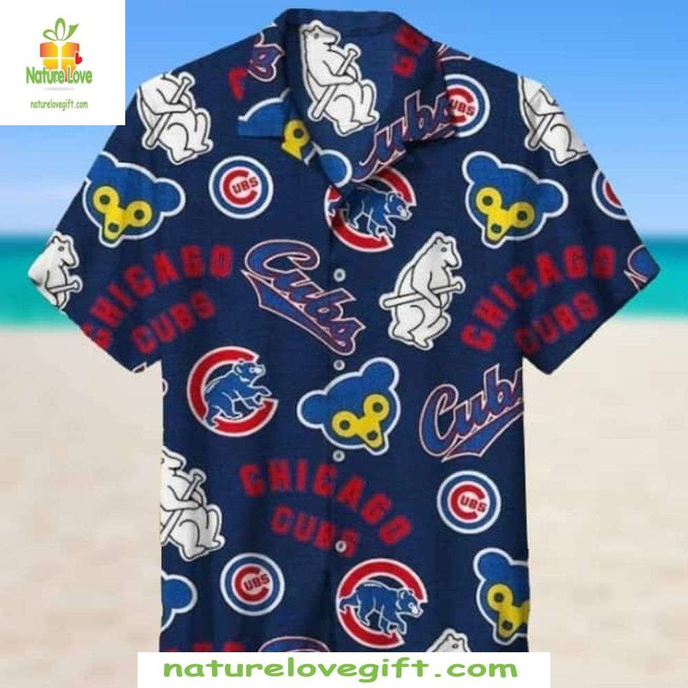 Chicago Cubs Hawaiian Casual Baseball Apparel Doodle - Adult & Kids T-Shirts, Sweatshirts & Hoodies apparel design preview 1